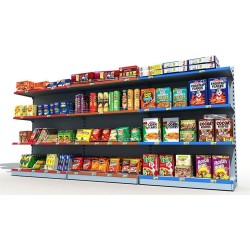 Grocery shelves