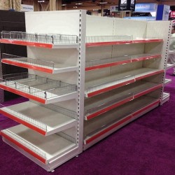 Supermarket shelves