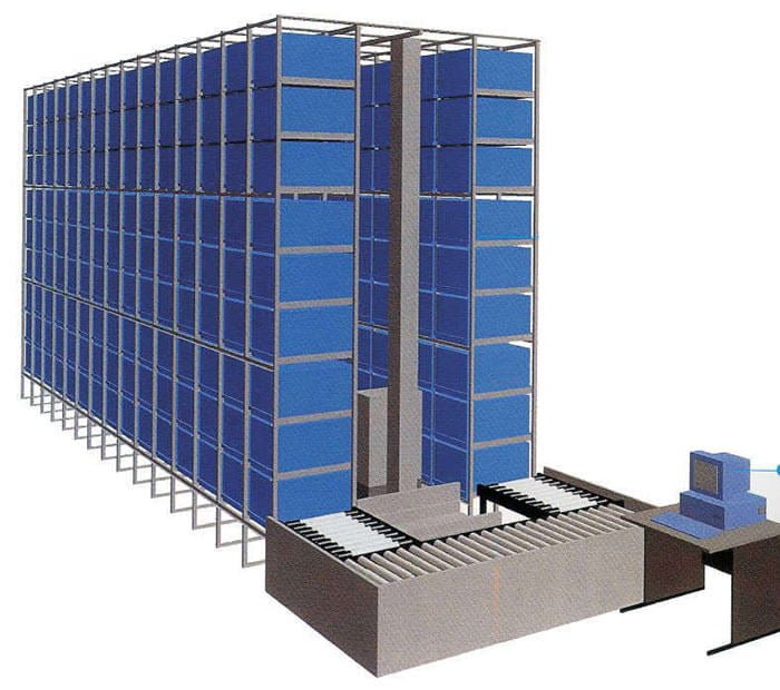 Automatic storage racking system