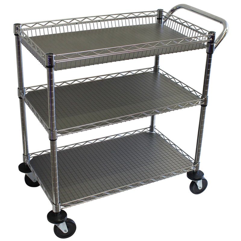 3-compartment shopping cart