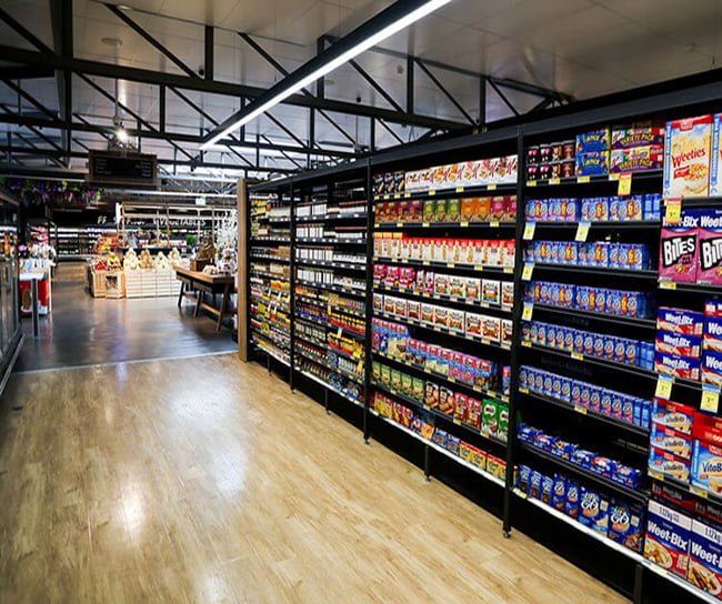 Multi-purpose supermarket shelves